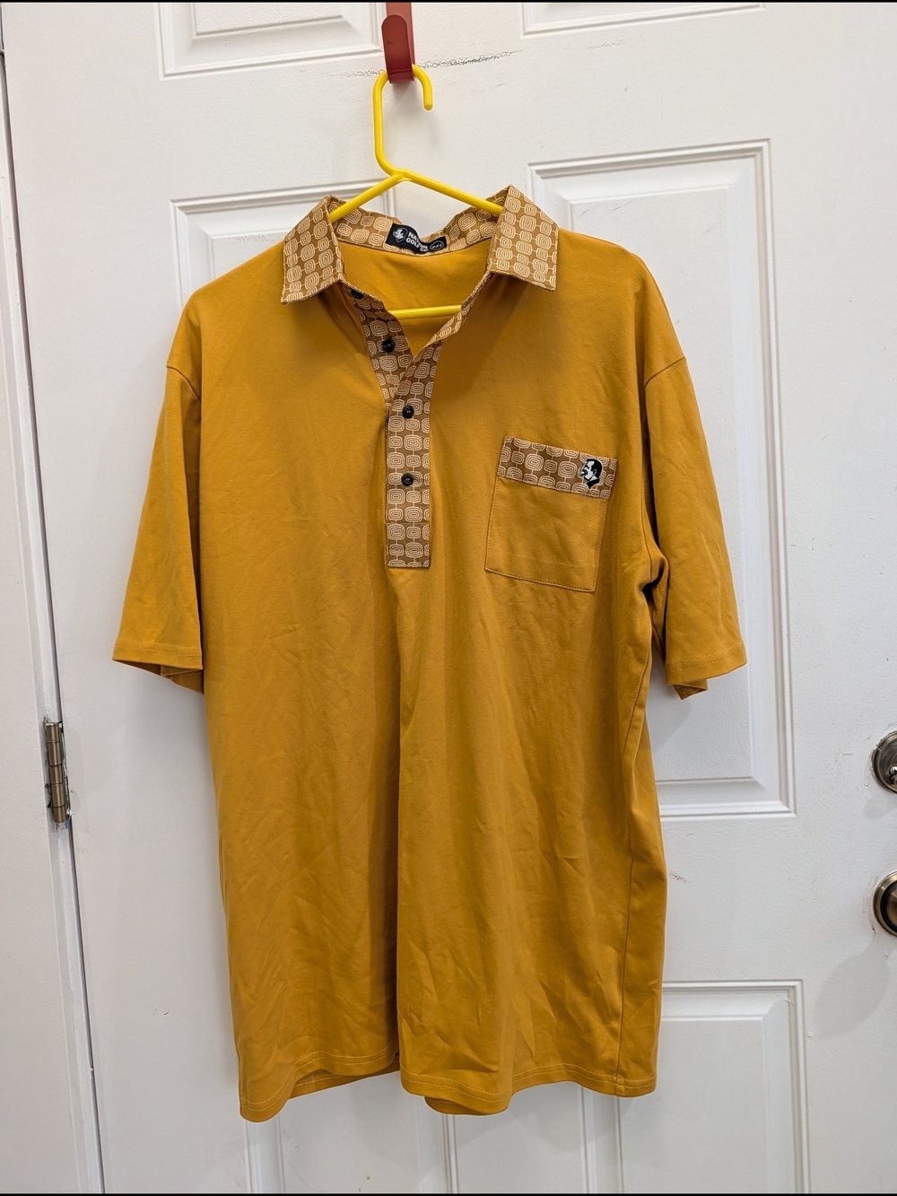 Nation Golf Co. Mustard Yellow Golf Polo